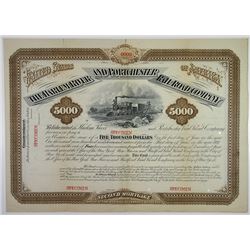 Harlem River and Portchester Rail Road Co., 1881 Specimen Bond