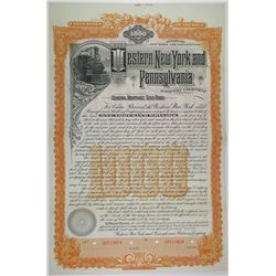 Western New York and Pennsylvania Railway Co. 1895 Specimen Bond