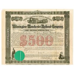 Wilmington and Manchester Railroad Co., 1866 Issued Bond