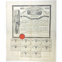 Cincinnati Portsmouth and Ohio Rail Road Co., 1859 I/U Coupon Bond