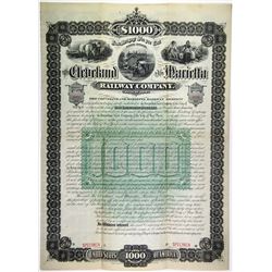 Cleveland & Marietta Railway Co., 1887 Specimen Bond