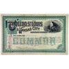 Image 1 : Toledo, St. Louis & Kansas City Railroad Co., 1892 I/U Stock Certificate