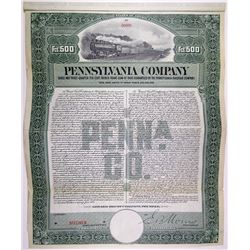 Pennsylvania Co., 1906 Specimen Bond Rarity