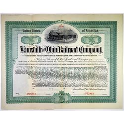 Knoxville & Ohio Railroad Co., 1903 Specimen Bond