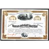 Image 1 : Kansas & Gulf Short Line Railroad Co., 1881 Unique Approval Proof Stock Certificate.