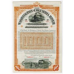 Washington and Columbia River Railway Co., 1893 Specimen Bond