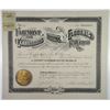 Image 1 : Fairmont and Clarksburg Electric Railroad Co., 1901 I/U Stock Certificate.