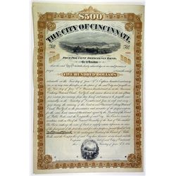 City of Cincinnati, 1881 Specimen Bond