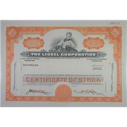 Lionel Corp., ca.1950-1960 Specimen Stock Certificate