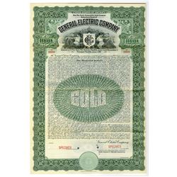 General Electric Co., 1907 Specimen Bond Rarity