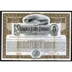 Niagara Falls Power Co., 1909 Specimen Bond