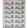 Image 1 : De La Rue Giori S.A. Lausanne. ND (ca.1970's-1980's). Uncut Sheet of 16 Shakespeare Advertising Note