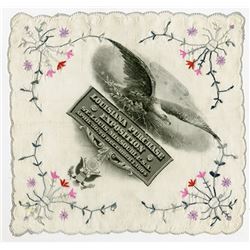 Louisiana Purchase Exposition, 1904 BEP Printed Silk Handkerchief.