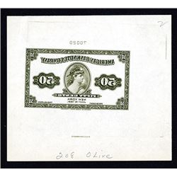 American Bank Note Company 1921 Mirror Image Advertising Banknote