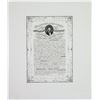 Image 1 : Lincoln's Portrait over 1864 Micro-Engraved Proclamation of Emancipation Proof.