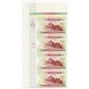 Image 2 : DuraNote, Oil Platform, Uncut Vertical Strip of 4 notes, ND 1980-90's Specimens on DuraNote Polymer 