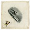 Image 1 : Jamestown Ter-Centennial Exposition, 1907 BEP Printed Silk Handkerchief.