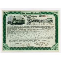 Standard Oil Trust, 1896 Stock Certificate Signed by Flagler.