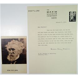 Hiram Percy Maxim Correspondence and Portrait, 1932