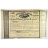 Image 1 : Troy & Rutland Railroad Company Bond Pair dated, 1851 and 1865, Signed by Jay Gould as Trustee