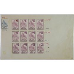 Los Angeles Realty Transfer Tax Proof Stamps, ca.1960-70's by Jeffries BNC.