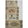 Image 1 : State of Alabama, 1863, Quartet of Issued Banknotes.