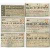Image 1 : Bank of Augusta 1863 Obsolete scrip Note Quintet & Mechanics S&L Assoc.