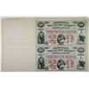 Image 1 : Premium Bond, The City of New Orleans, 1875 Specimen $20 Uncut sheet of 2.
