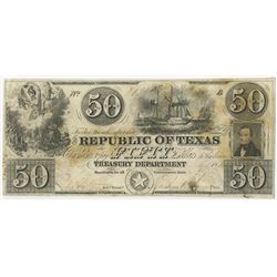 Republic of Texas, 1840's, Issued Obsolete Banknote.