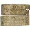 Image 1 : John B. Smith. 1861. Pair of Obsolete Currency Scrip Notes.
