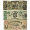 Image 1 : Virginia Treasury Note, 1862 Obsolete Banknote Trio.