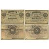 Image 1 : Conant's Dry Goods Store, 1862 & 1863 Obsolete Remainder Scrip Note Quartet.