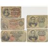 Image 1 : U.S. Fractional Currency, 1860s, Quintet U.S. Fractional Currency Notes.