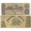 Image 1 : C.S.A. 1861 & 1862 Banknote Pair.