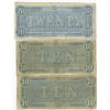 Image 2 : C.S.A. 1864 Banknote Trio.