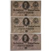Image 1 : C.S.A., 1862, 50 Cents Banknote Trio.