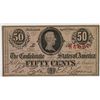Image 1 : C.S.A., 1863, 50 Cents Banknote.