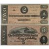 Image 1 : C.S.A., 1864 $100 Banknote Trio.