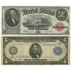 Image 1 : U.S. 1914, FRN & 1917, Legal Tender Pair.