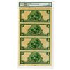 Image 2 : PA. Diamond National Bank of Pittsburgh, $5, Uncut Sheet of 4 Notes, 1902 PB, Fr#605, CH#2236, PMG A