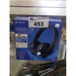 PLAYSTATION GOLD WIRELESS GAMING HEADSET