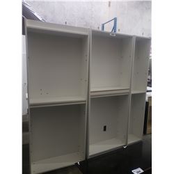 WHITE SHELVING UNIT