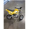 Image 1 : YELLOW CHILDS GAS POWERED POCKET BIKE