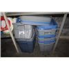 Image 1 : ASSORTED RUBBERMAID BINS