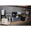 Image 1 : HATS, SPEAKERS, SCALES, COLEMAN PUMP, AND MORE
