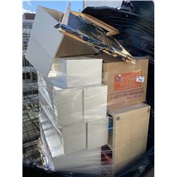 PALLET OF ASSORTED STORAGE LOCKER GOODS