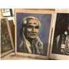 Image 8 : SET OF NATIVE ART PRINTS 8 PC -STAND NOT INCLUDED