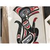 Image 2 : GROUP OF NATIVE ART PRINTS (8 PC) - STAND NOT INCLUDED