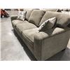 Image 2 : BEIGE 3 PC SOFA SET WITH 5 THROW CUSHIONS - SOME WEAR ON CUSHIONS