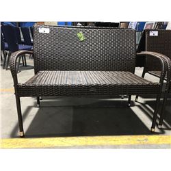 PATIOFLARE WOVEN PATIO BENCH 4'